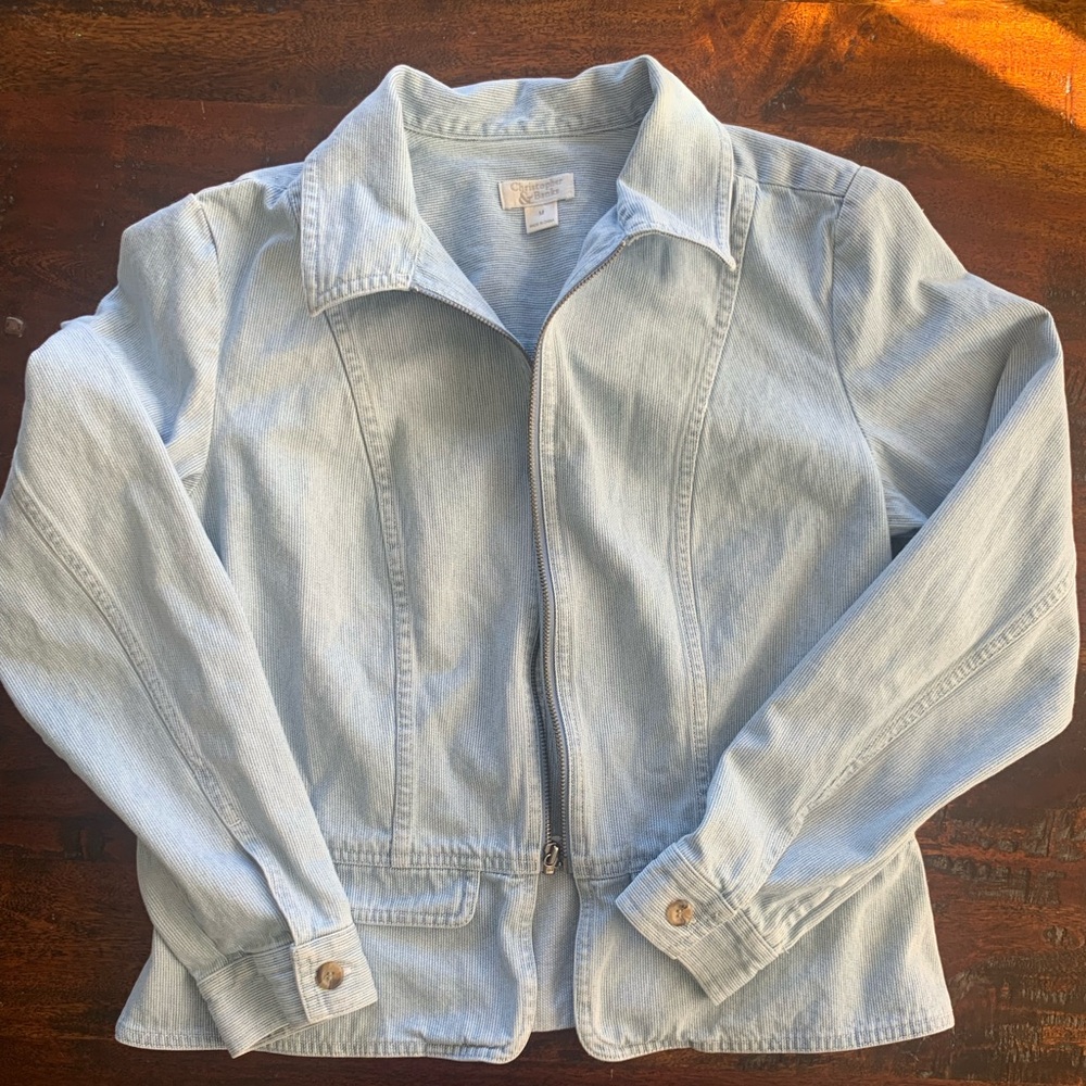 Christopher & Banks Jean Jacket Medium